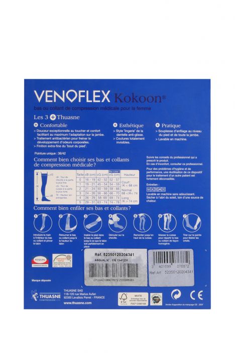 5235-41 Venoflex Kokoon Uzun Burnu Açık 20-36 mmHg (Kısa) Bej / Beige