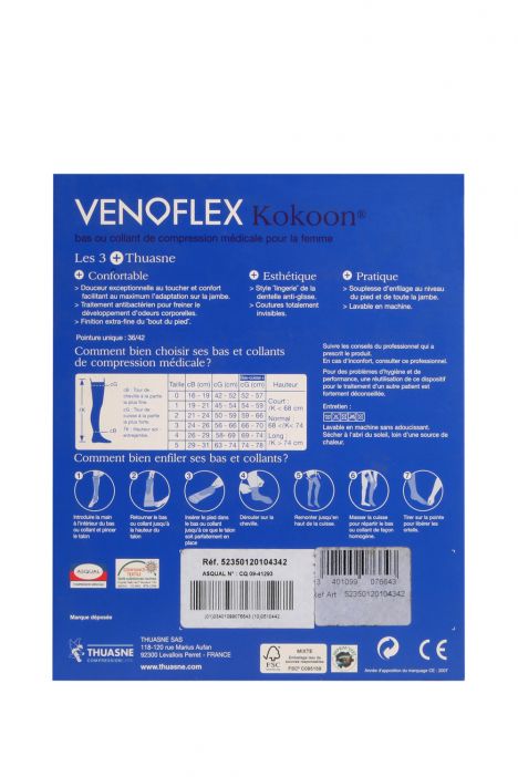 5235-42 Venoflex Kokoon Uzun Burnu Açık 20-36 mmHg (Normal) Bej / Beige