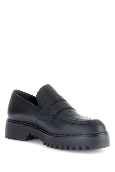 52453 Gabor Kadın Deri Loafer Ayakkabı 3.5-7.5 57 Siyah/Lavaredo - schwarz