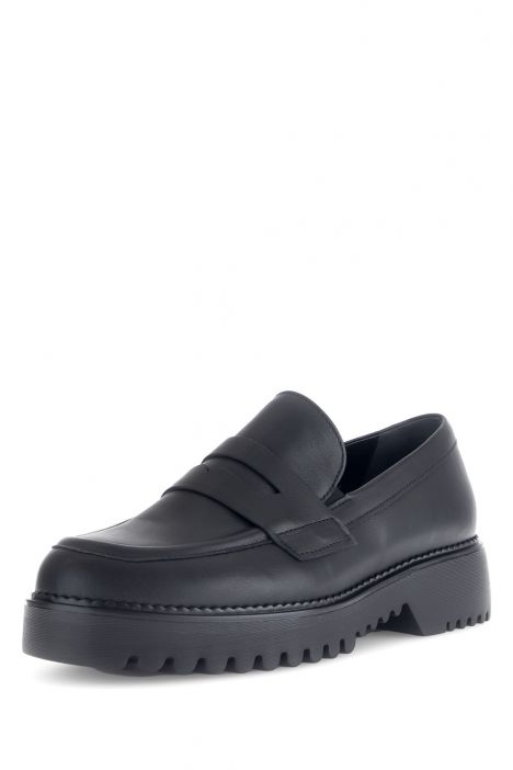 52453 Gabor Kadın Deri Loafer Ayakkabı 3.5-7.5 57 Siyah/Lavaredo - schwarz