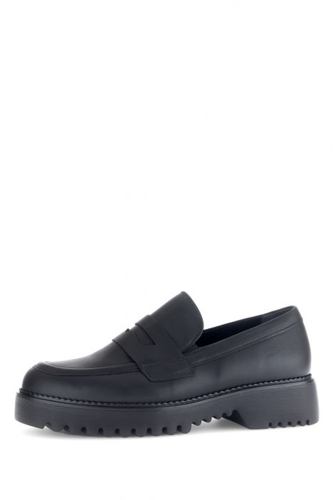 52453 Gabor Kadın Deri Loafer Ayakkabı 3.5-7.5 57 Siyah/Lavaredo - schwarz