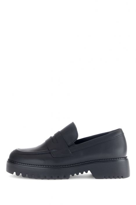52453 Gabor Kadın Deri Loafer Ayakkabı 3.5-7.5 57 Siyah/Lavaredo - schwarz