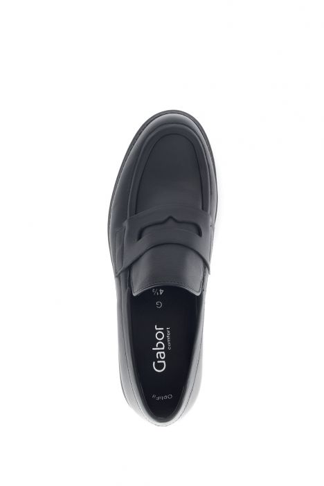 52453 Gabor Kadın Deri Loafer Ayakkabı 3.5-7.5 57 Siyah/Lavaredo - schwarz