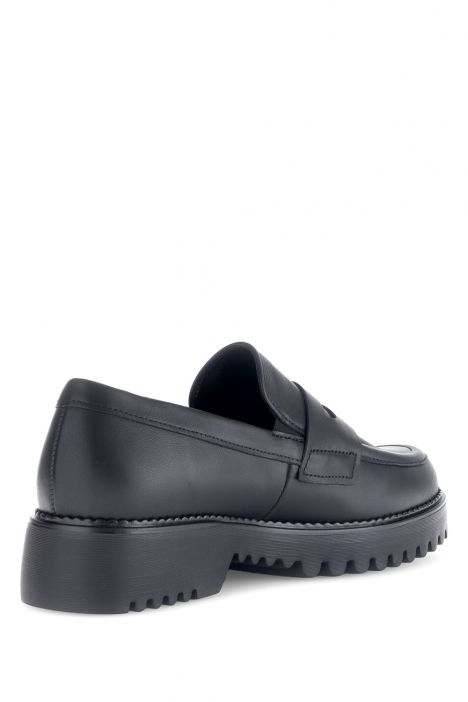 52453 Gabor Kadın Deri Loafer Ayakkabı 3.5-7.5 57 Siyah/Lavaredo - schwarz