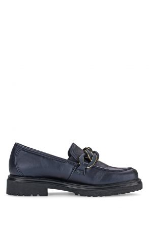 52554 Gabor Kadın Deri Loafer Ayakkabı 3.5-7.5 66 Lacivert/Samoa perl. - ocean (uni+blush)