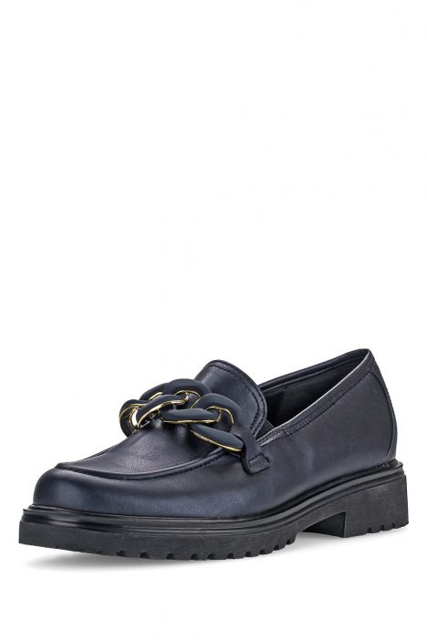 52554 Gabor Kadın Deri Loafer Ayakkabı 3.5-7.5 66 Lacivert/Samoa perl. - ocean (uni+blush)