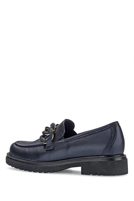 52554 Gabor Kadın Deri Loafer Ayakkabı 3.5-7.5 66 Lacivert/Samoa perl. - ocean (uni+blush)