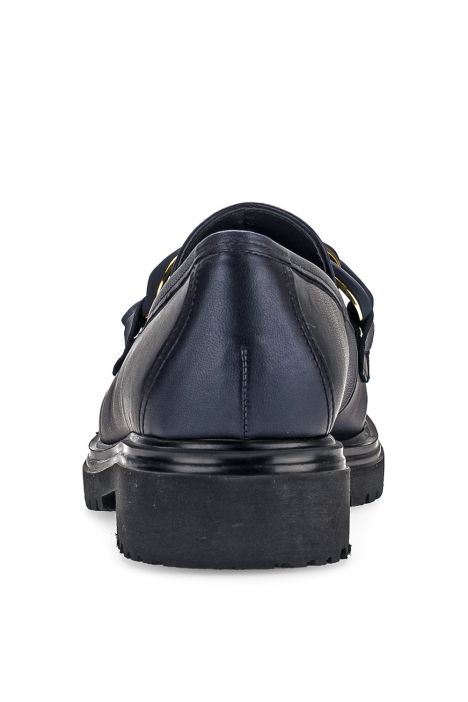 52554 Gabor Kadın Deri Loafer Ayakkabı 3.5-7.5 66 Lacivert/Samoa perl. - ocean (uni+blush)
