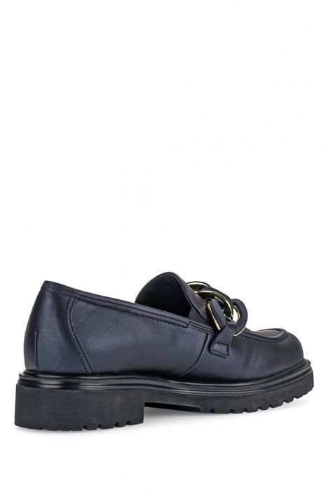 52554 Gabor Kadın Deri Loafer Ayakkabı 3.5-7.5 66 Lacivert/Samoa perl. - ocean (uni+blush)