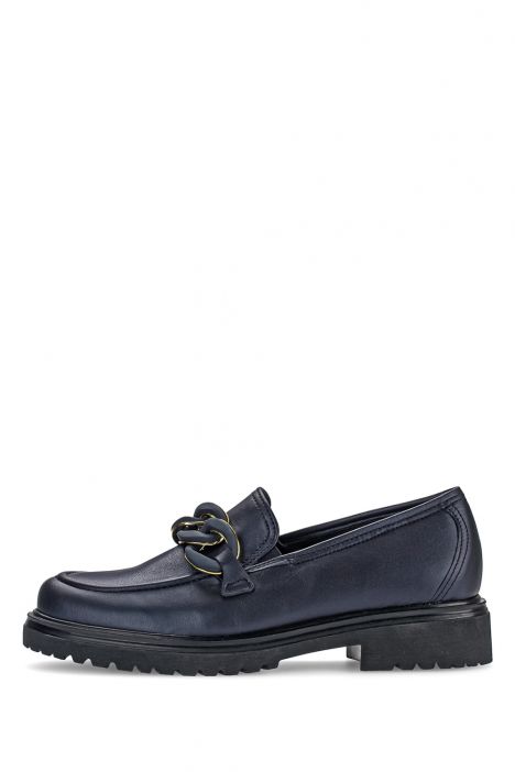 52554 Gabor Kadın Deri Loafer Ayakkabı 3.5-7.5 66 Lacivert/Samoa perl. - ocean (uni+blush)