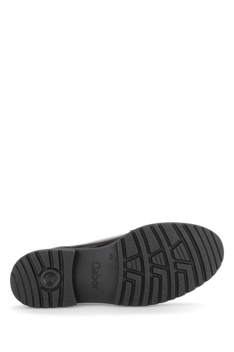 52555 Gabor Kadın Deri Loafer Ayakkabı 3.5-7.5 97 Siyah/Knautschlack - schwarz