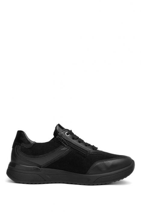 52602 Ara Shoes Vienna Kadın Ayakkabı 3.5-7.5 01 CLUBCALF,VELOUR-STRETCH-S,NUVO SCHWARZ