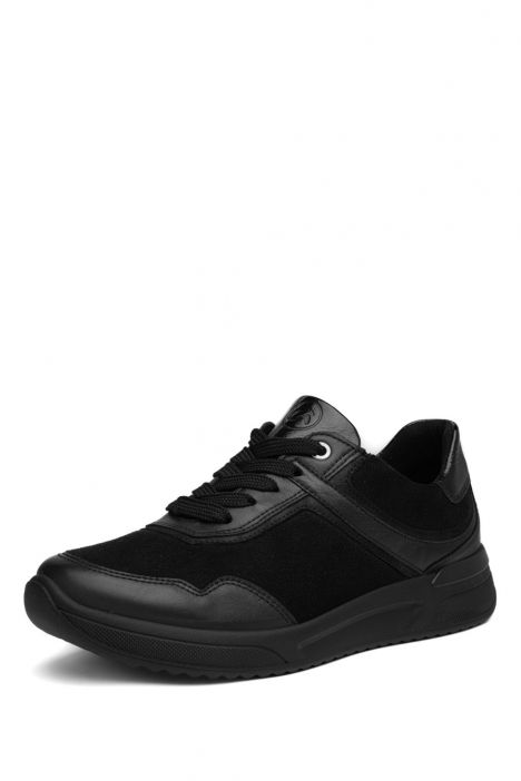 52602 Ara Shoes Vienna Kadın Ayakkabı 3.5-7.5 01 CLUBCALF,VELOUR-STRETCH-S,NUVO SCHWARZ