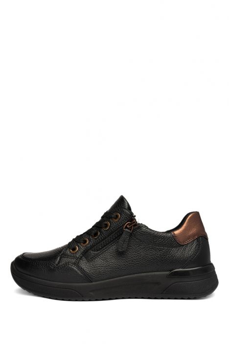52604 Ara Shoes Vienna Kadın Ayakkabı 3.5-7.5 01 GAUCHOCALF,CRUNCH-MET , SCHWARZ