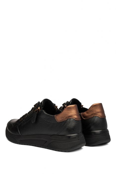 52604 Ara Shoes Vienna Kadın Ayakkabı 3.5-7.5 01 GAUCHOCALF,CRUNCH-MET , SCHWARZ