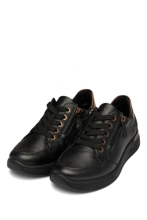 52604 Ara Shoes Vienna Kadın Ayakkabı 3.5-7.5 01 GAUCHOCALF,CRUNCH-MET , SCHWARZ