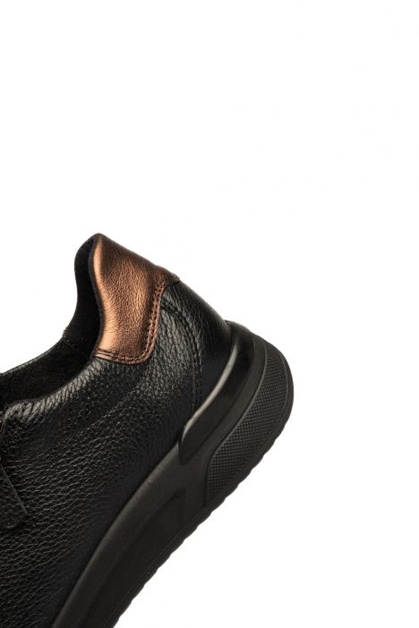 52604 Ara Shoes Vienna Kadın Ayakkabı 3.5-7.5 01 GAUCHOCALF,CRUNCH-MET , SCHWARZ