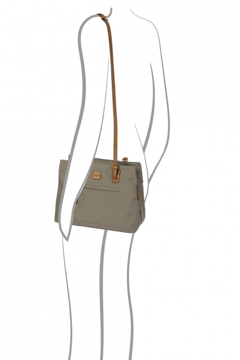 5282 Bric's X-Bag Omuz Çantası 32x25x15 cm Dove Gri / Dove Grey