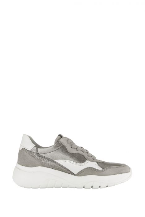 53451 Gabor Kadın Leopar Detaylı Sneaker Ayakkabı 4.0-7.5 12 Samtch./City/Nappa, visone/fucile/latte