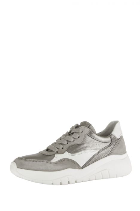 53451 Gabor Kadın Leopar Detaylı Sneaker Ayakkabı 4.0-7.5 12 Samtch./City/Nappa, visone/fucile/latte