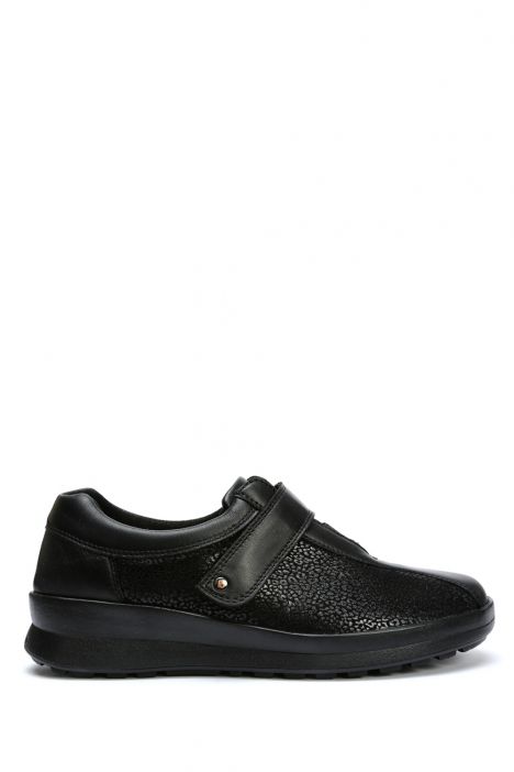 5351 Berkemann Susanna Kadın Velkrolu Anatomik Ayakkabı 3.0-8.5 Signal Black/Black - Nappa/Stretch - 805