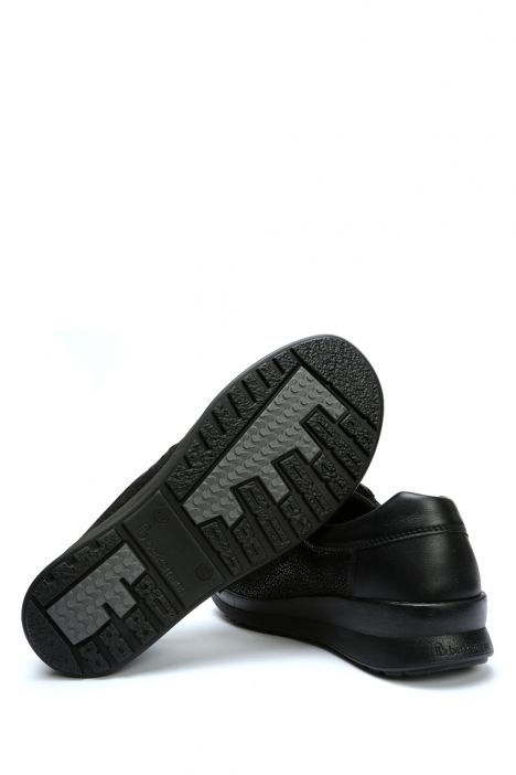 5351 Berkemann Susanna Kadın Velkrolu Anatomik Ayakkabı 3.0-8.5 Signal Black/Black - Nappa/Stretch - 805