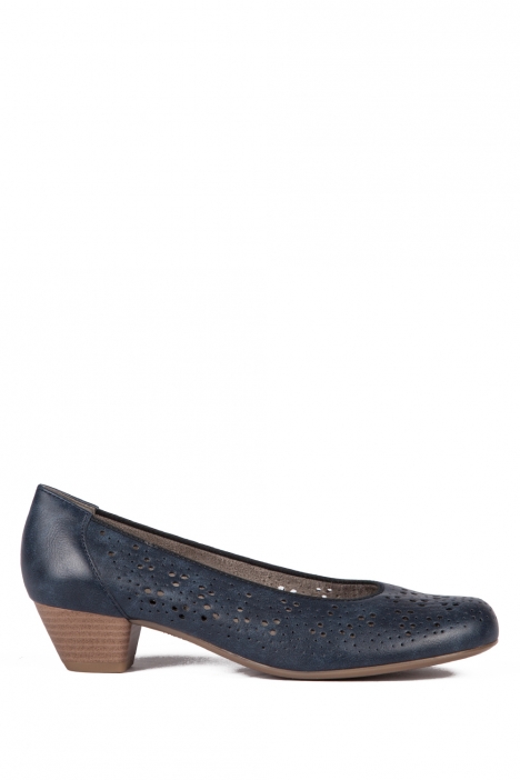 53609 Ara Shoes Kadın Topuklu Deri Ayakkabı 3-8 LUCKY, BLAU - 72LB