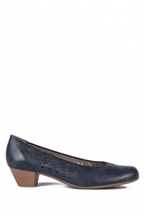 53609 Ara Shoes Kadın Topuklu Deri Ayakkabı 3-8 LUCKY, BLAU - 72LB