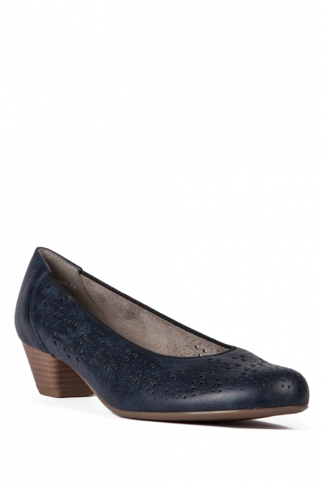 53609 Ara Shoes Kadın Topuklu Deri Ayakkabı 3-8 LUCKY, BLAU - 72LB