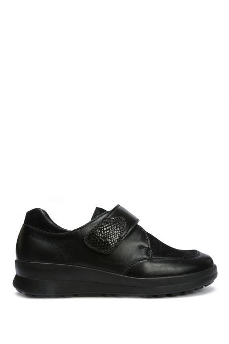 5360 Berkemann Venita Kadın Velkrolu Anatomik Ayakkabı 3.5-7.5 Black/Shiny - Leather/Stretch - 943