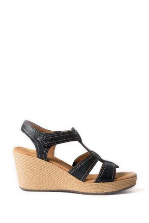 53801 Ara Shoes Kadın Dolgu Topuk Sandalet 36-41 SCHWARZ - 01S