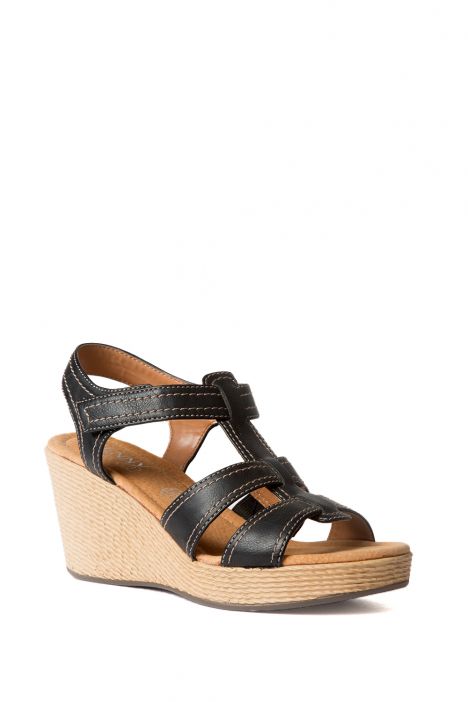 53801 Ara Shoes Kadın Dolgu Topuk Sandalet 36-41 SCHWARZ - 01S
