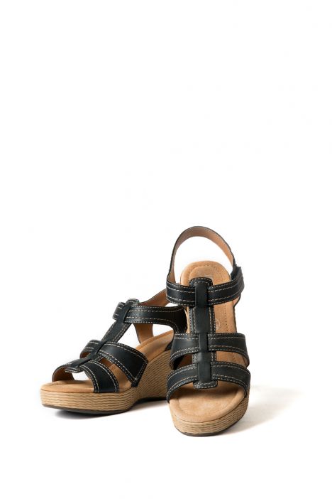 53801 Ara Shoes Kadın Dolgu Topuk Sandalet 36-41 SCHWARZ - 01S