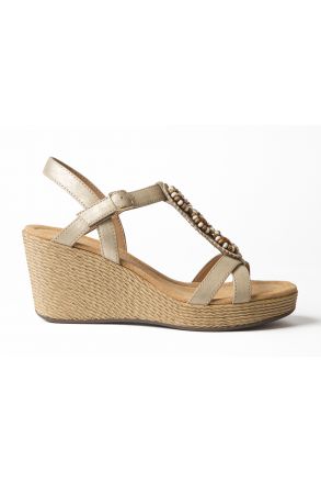 53802 Ara Shoes Kadın Sandalet 36-41 PLATIN - 05P