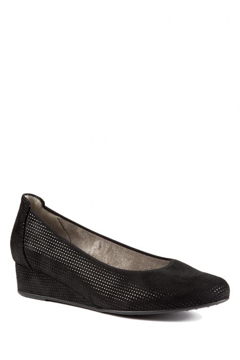 54380 Ara Shoes Kadın Dolgu Topuk Süet Ayakkabı 36-41 BLACK,PUNTI - 87BP