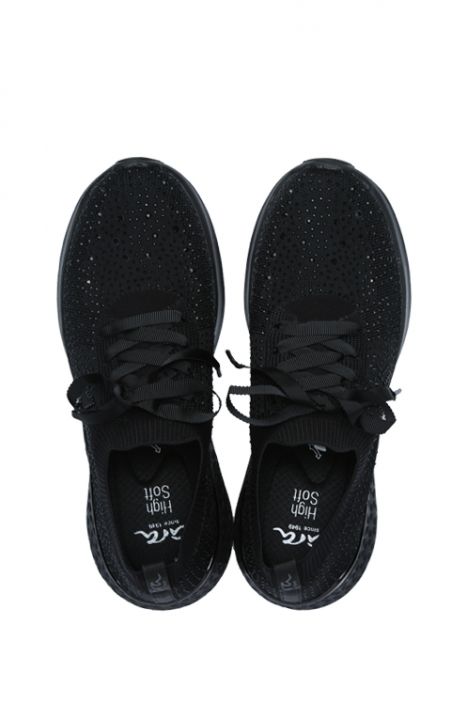 54510 Ara Shoes Kadın Taşlı Spor Ayakkabı 36-41 TEXTİLE, BASIC BLACK - 11TB