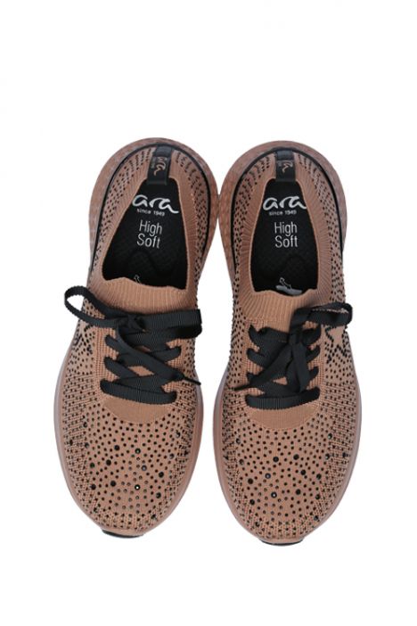 54510 Ara Shoes Kadın Taşlı Spor Ayakkabı 36-41 TEXTİLE, BEIGE - 17TB