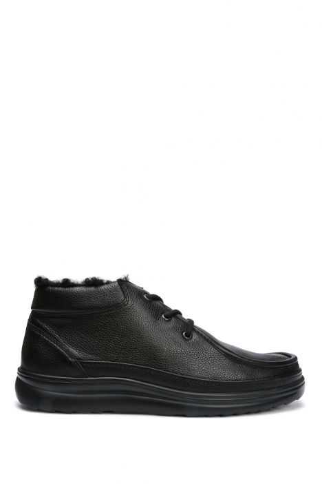 5502 Berkemann Jan Erkek Bağcıklı Anatomik Bot 6.5-11.0 Domino Black - Leather - 886