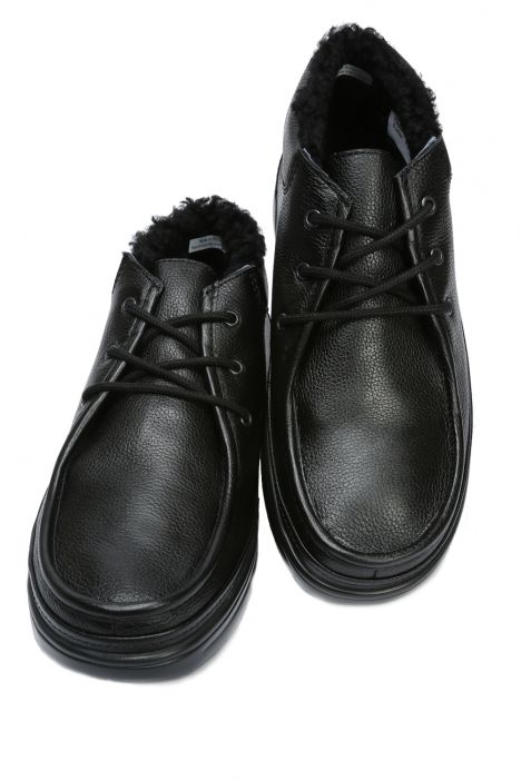 5502 Berkemann Jan Erkek Bağcıklı Anatomik Bot 6.5-11.0 Domino Black - Leather - 886
