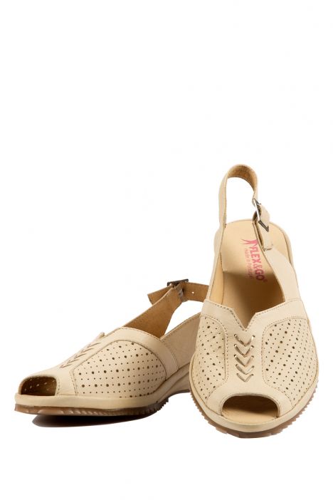 5560 Flex&Go Kadın Sandalet 35-42 Bej / Beige