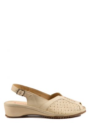5560 Flex&Go Kadın Sandalet 35-42 Bej / Beige