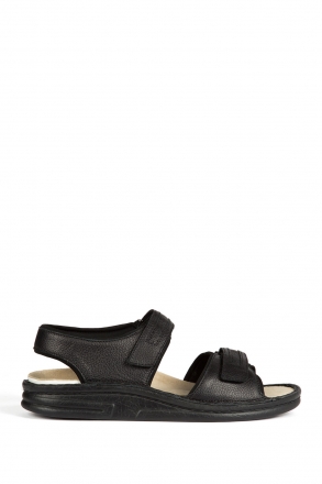 5617 Berkemann Erkek Anatomik Sandalet 39-46 Schwarz Soft Sportnappa - 908