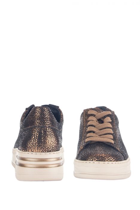 56395 Gabor Kadın Deri Casual Ayakkabı 3.5-7.5 85 Bronz/Wash Met. - bronce