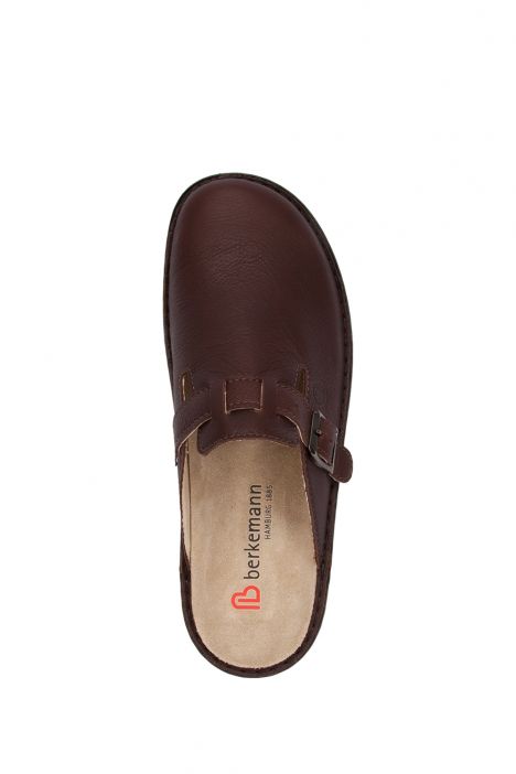 5708 Berkemann Max Erkek Anatomik Terlik 6-12 Maronenbraun-Leder - 406