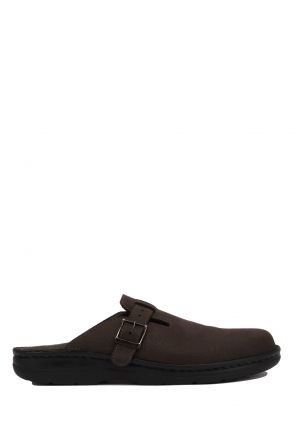 5708 Berkemann Max Erkek Anatomik Terlik 6-12 Kahvrengi - Saddle Brown-Nubuck - 419B