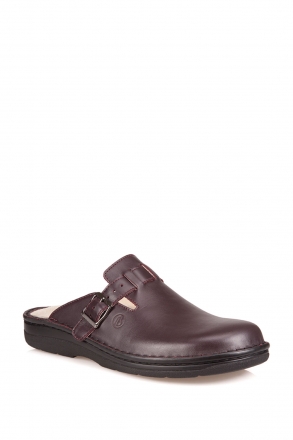 5708 Berkemann Max Erkek Anatomik Terlik 6-12 Bordeauxs Leder – 257
