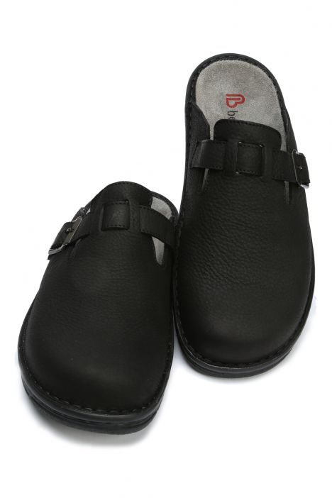 5729 Berkemann Max-Plus Erkek Anatomik Terlik 6.0-12.0 Matt Black - Embossed Nubuck - 893
