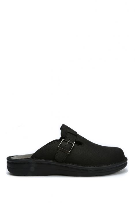 5729 Berkemann Max-Plus Erkek Anatomik Terlik 6.0-12.0 Matt Black - Embossed Nubuck - 893