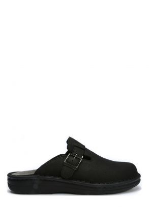 5729 Berkemann Max-Plus Erkek Anatomik Terlik 6.0-12.0 Matt Black - Embossed Nubuck - 893