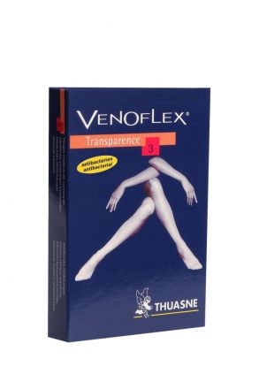 5730 L Thuasne Venoflex Dize Kadar Burnu Açık Siyah / Black